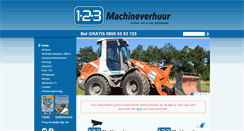 Desktop Screenshot of 123machineverhuur.nl