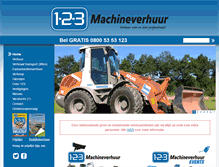 Tablet Screenshot of 123machineverhuur.nl